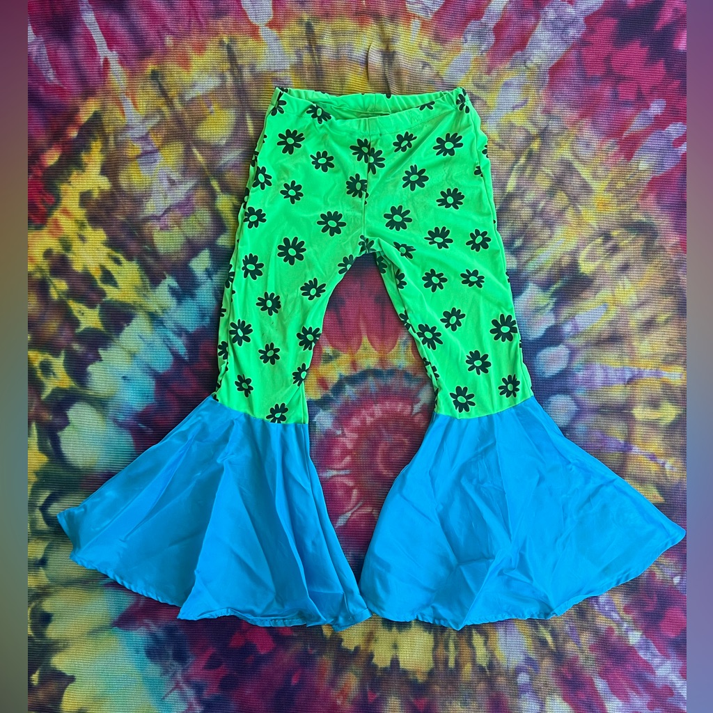 Y2k Vintage Handmade 60s Style Hippie Bell Bottom Pants